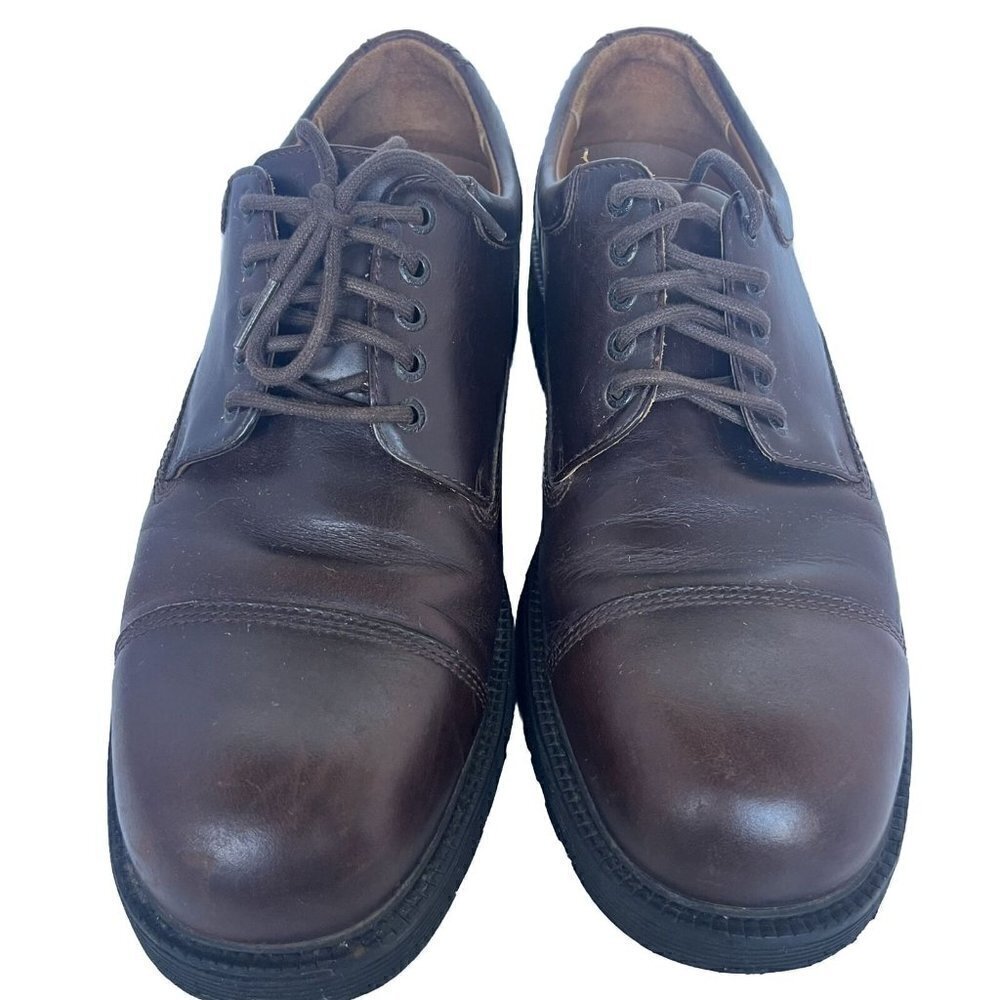 Rockport Kinetic Air Circulator Men’s 11M Brown Leather Lug Sole Lace Up Shoe